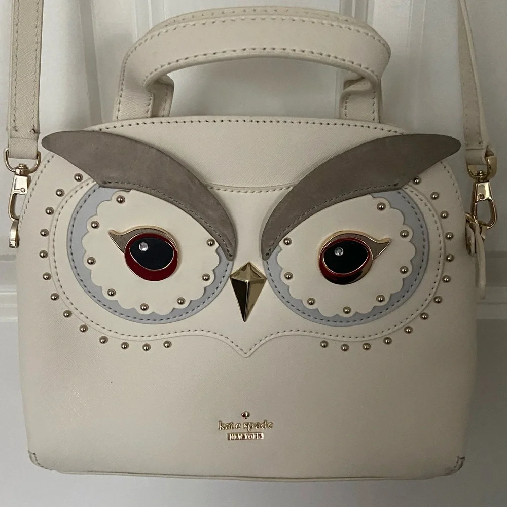Kate Spade Star Bright Owl Lottie Bag PXRU8339 Satchel - Picture 7 of 9